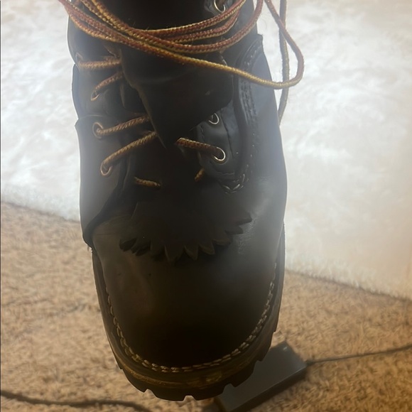 Wesco Black Leather 16” Lineman’s Boots - Picture 7 of 11